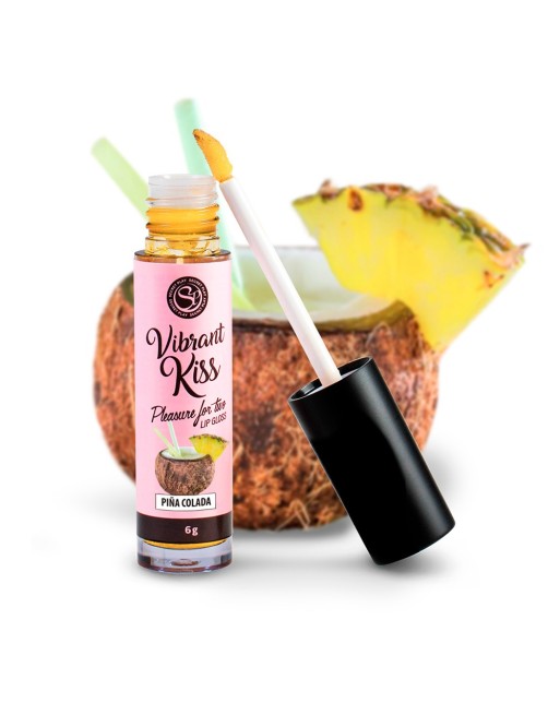 Gloss sexe oral vibrant Pina Colada 100% comestible - SP3687 Gloss sexe oral vibrant Pina Colada 100% comestible - SP3687