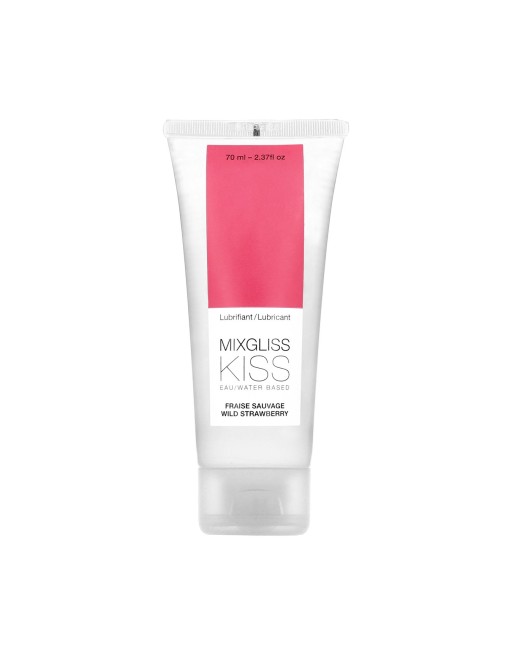 Lubrifiant Mixgliss eau Kiss Fraise sauvage 70 ML - MG6221 Lubrifiant Mixgliss eau Kiss Fraise sauvage 70 ML - MG6221