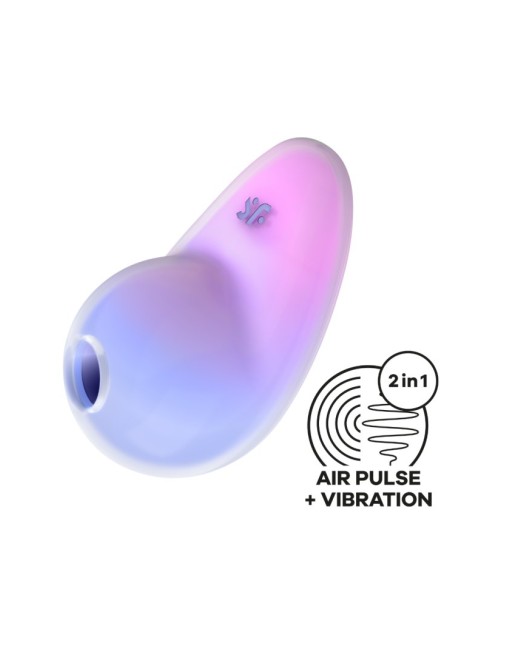 Stimulateur clitoridien par onde de pression sans contact et par vibration USB violet et rose, Pixie Dust Satisfyer - CC597836 Stimulateur clitoridien par onde de pression sans contact et par vibration USB violet et rose, Pixie Dust Satisfyer - CC597836