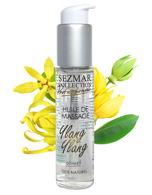 Huile de massage professionnelle Ylang Ylang 100% naturelle 50 ml - SEZ091 Huile de massage professionnelle Ylang Ylang 100% naturelle 50 ml - SEZ091