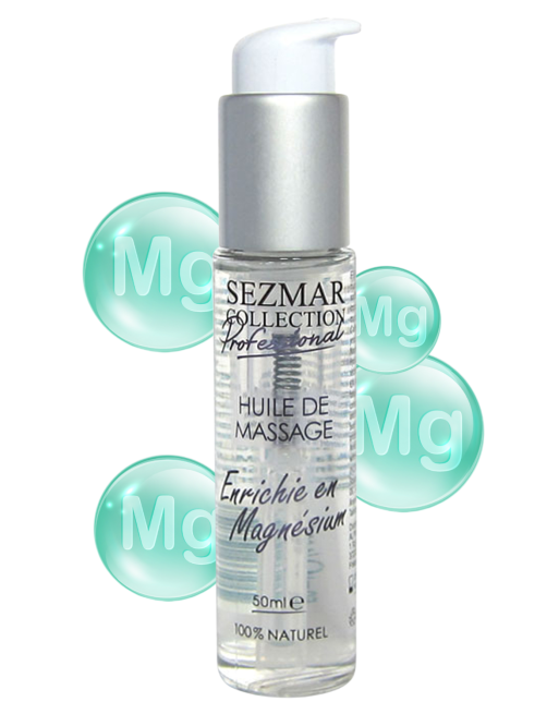 Huile de massage professionnelle Enrichie en Magnésium 100% naturelle 50 ml - SEZ097 Huile de massage professionnelle Enrichie en Magnésium 100% naturelle 50 ml - SEZ097