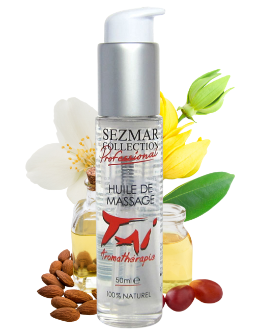 Huile de massage professionnelle TAI 100% naturelle 50 ml - SEZ100 Huile de massage professionnelle TAI 100% naturelle 50 ml - SEZ100