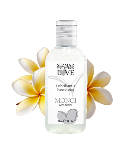 Lubrifiant à base d'eau 100% naturel Monoï 90 ml - SEZ085 Lubrifiant à base d'eau 100% naturel Monoï 90 ml - SEZ085