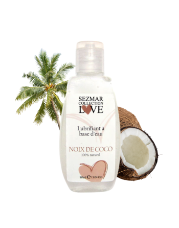 Lubrifiant à base d'eau 100% naturel Noix de Coco 90 ml - SEZ087