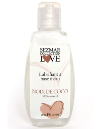 Lubrifiant à base d'eau 100% naturel Noix de Coco 90 ml - SEZ087