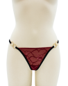 String bordeaux avec anneaux détachables - PM05GOPC-BRED