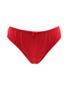 Culotte rouge en dentelle avec nœud en satin - PF09LRED