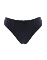 Culotte noire en dentelle avec nœud en satin - PF09LBLK