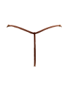 String en dentelle taupe ouvert avec chaînes dorées - PA01MTAUPE