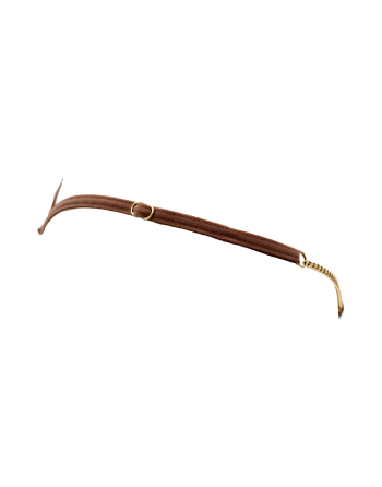 String en dentelle taupe ouvert avec chaînes dorées - PA01MTAUPE