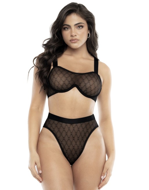 Ensemble 2 pièces soutien-gorge et culotte noir - MAL8779BLK Ensemble 2 pièces soutien-gorge et culotte noir - MAL8779BLK