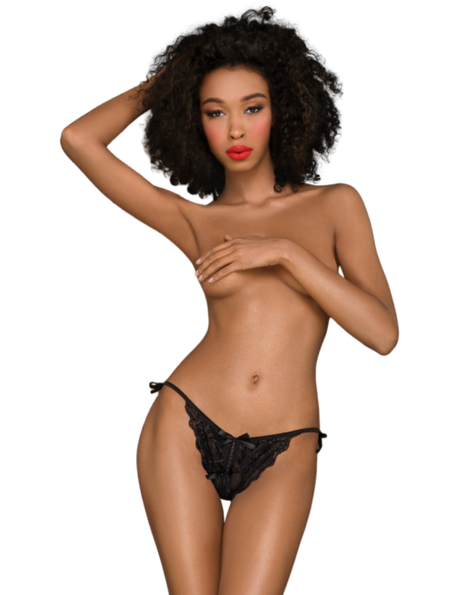 Culotte ouverte noire Too hot to be real - PH0123BLK Culotte ouverte noire Too hot to be real - PH0123BLK
