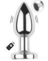 Plug vibrant acier inoxydable anal taille S avec télécommande, USB - RY-207-S