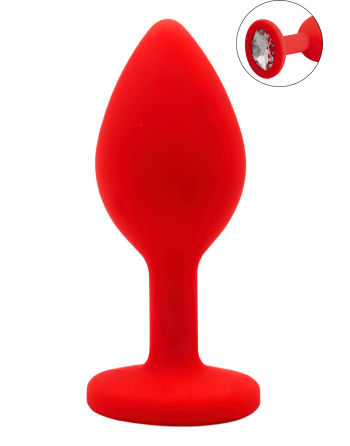 Plug rouge bijou cristal Small - DB-RY067CRED