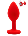 Plug rouge bijou cristal Small - DB-RY067CRED