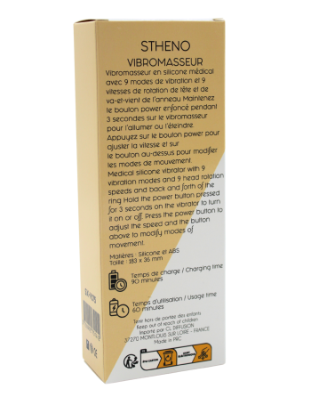 Vibromasseur STHENO Haute Précision avec Rotation  Écran LCD - SX-V175