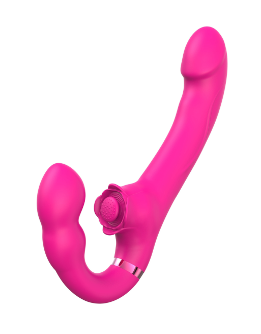 Vibromasseur ROSEA Strap-on Triple Action Télécommandé - SAV190
