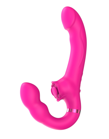 Vibromasseur ROSEA Strap-on Triple Action Télécommandé - SAV190