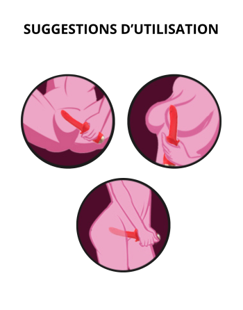 Vibromasseur Rouge Ultra-Souple KISS – USK-V35