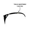 Tanga noir en dentelle avec bijou losanges dorés - PM01GBLK