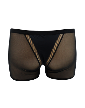 Boxer noir semi opaque - LM2502-67BLK