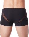 Boxer noir sexy avec fine résille en V - LM805-67BLK Boxer noir sexy avec fine résille en V - LM805-67BLK