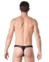 String noir sexy avec fine résille - LM805-57BLK String noir sexy avec fine résille - LM805-57BLK