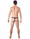 String noir sexy avec fine résille - LM805-57BLK String noir sexy avec fine résille - LM805-57BLK