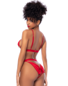 Ensemble 2 pièces Mapalé bonnets ouverts avec nœuds - MAL8901RED Ensemble 2 pièces Mapalé bonnets ouverts avec nœuds - MAL8901RED