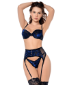 Ensemble 3 pièces Mapalé en velours floral - MAL8938BKB Ensemble 3 pièces Mapalé en velours floral - MAL8938BKB