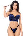 Ensemble 2 pièces Mapalé en velours floral - MAL8939BKB Ensemble 2 pièces Mapalé en velours floral - MAL8939BKB