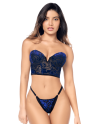 Ensemble 2 pièces Mapalé en velours floral - MAL8939BKB Ensemble 2 pièces Mapalé en velours floral - MAL8939BKB