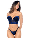 Ensemble 2 pièces Mapalé en velours floral - MAL8939BKB Ensemble 2 pièces Mapalé en velours floral - MAL8939BKB