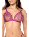 Ensemble sexy 2 pièces en dentelle satinée - MAL8947PKAG Ensemble sexy 2 pièces en dentelle satinée - MAL8947PKAG
