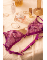 Ensemble sexy 2 pièces en dentelle satinée - MAL8947PKAG Ensemble sexy 2 pièces en dentelle satinée - MAL8947PKAG