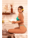 Ensemble sexy 2 pièces en dentelle extensible - MAL8949WTEA Ensemble sexy 2 pièces en dentelle extensible - MAL8949WTEA