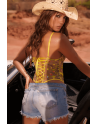 Body string jaune brodé - MAL8925SUN Body string jaune brodé - MAL8925SUN