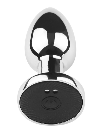 Plug vibrant acier inoxydable anal taille M avec télécommande, USB - RY-207-M