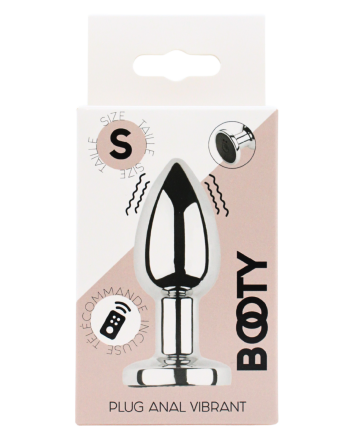 Plug vibrant acier inoxydable anal taille S avec télécommande, USB - RY-207-S