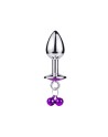 Plug bijou aluminium violet avec clochettes Taille S -  RY-001-A-ZB Plug bijou aluminium violet avec clochettes Taille S -  RY-001-A-ZB
