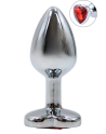 Plug bijou coeur en aluminium bijou rouge Small - RY-013RED Plug bijou coeur en aluminium bijou rouge Small - RY-013RED