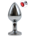 Plug bijou en aluminium bijou rouge Medium - RY-002RED Plug bijou en aluminium bijou rouge Medium - RY-002RED