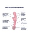2 en 1 Vibromasseur rabbit et wand rose USB Triple Lover Satisfyer - CC597843 2 en 1 Vibromasseur rabbit et wand rose USB Triple Lover Satisfyer - CC597843