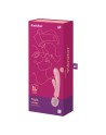 2 en 1 Vibromasseur rabbit et wand rose USB Triple Lover Satisfyer - CC597843 2 en 1 Vibromasseur rabbit et wand rose USB Triple Lover Satisfyer - CC597843